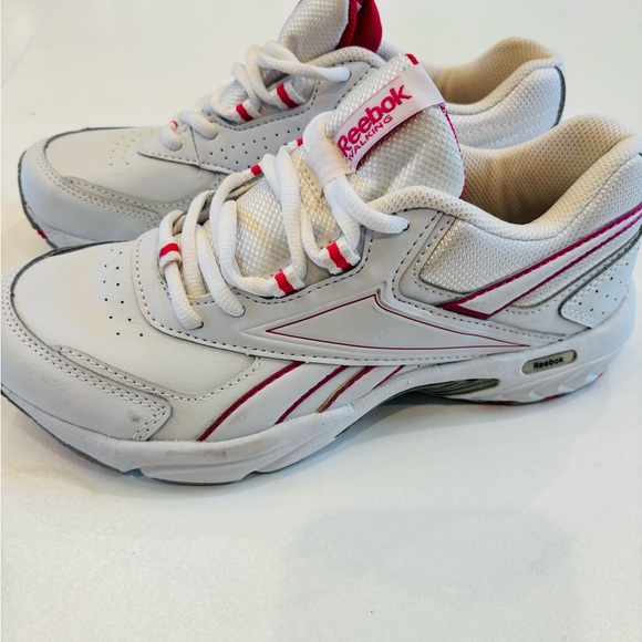Reebok Shoes - Reebok White and Red Athletic Shoes